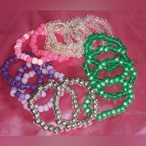 Colorful Beaded Bracelets Set
